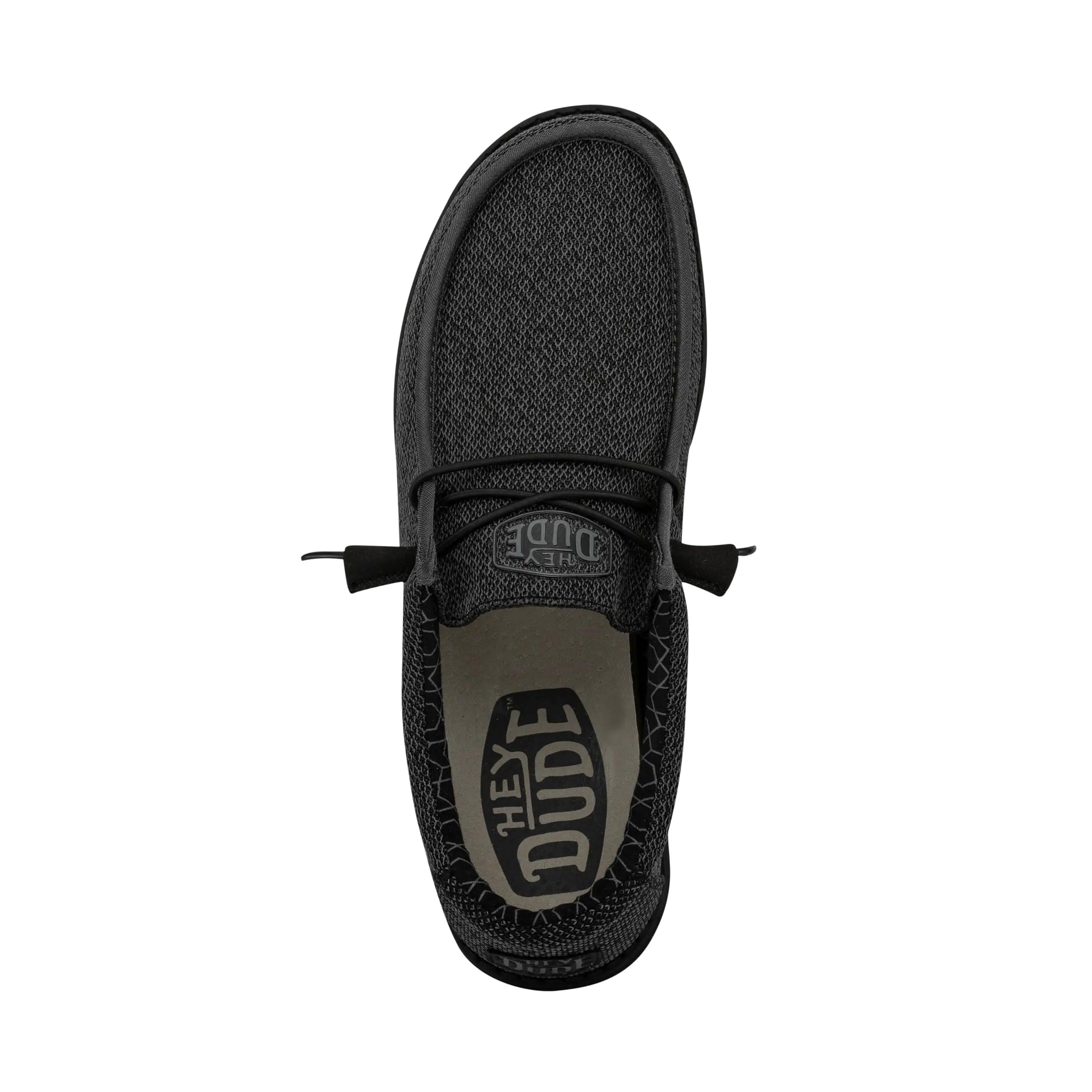 Hey Dude Wally Stretch 13 Micro Total Black - Evallys.com # #