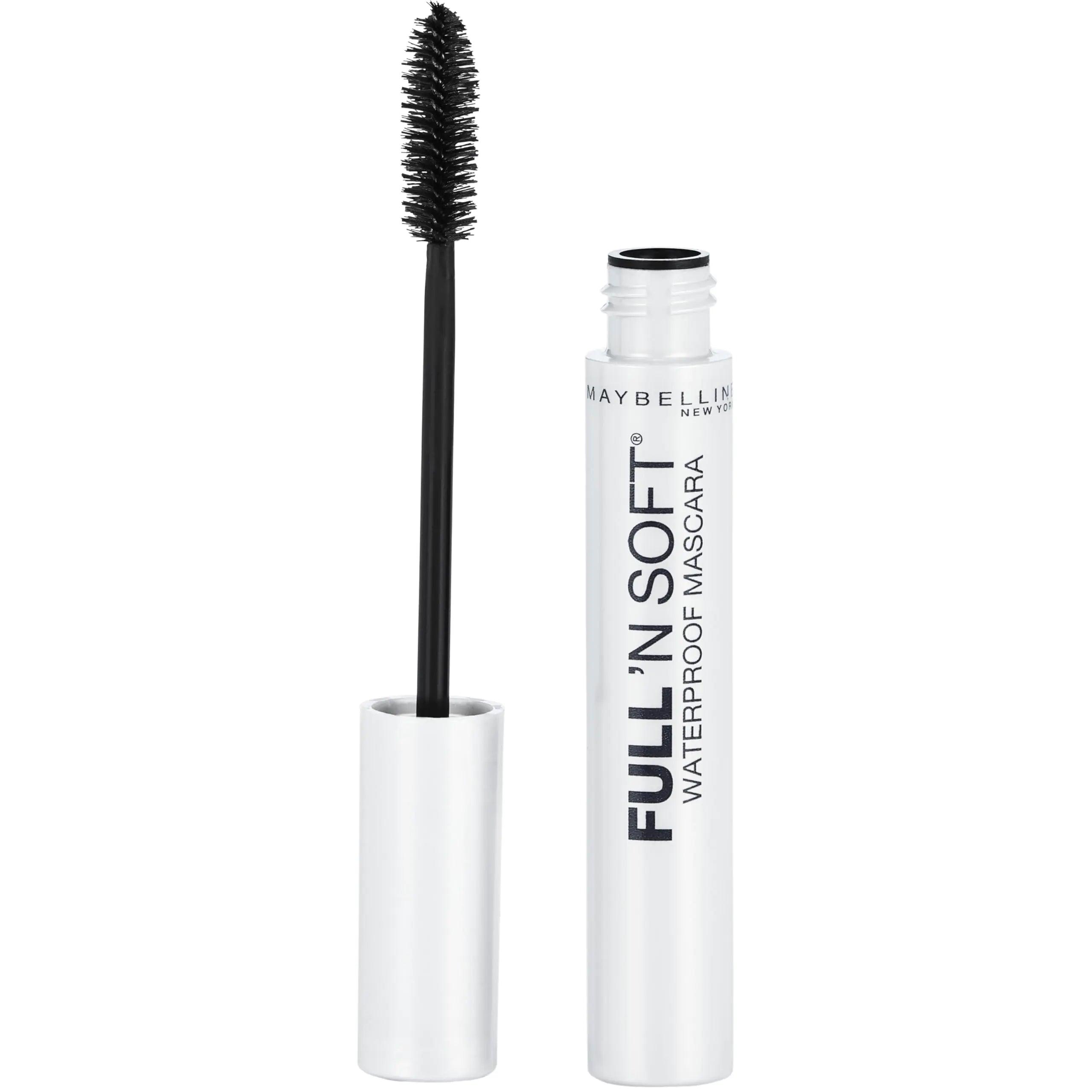 Maybelline Full 'N Soft Waterproof Mascara, Very Black, 1 Count 0.28 Fl Oz (Pack of 1) - Evallys.com # #