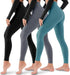 3 Pack Leggings for Women-No See-Through High Waisted Tummy Control Yoga Pants Workout Running Legging Assorted23 Large-X-Large - Evallys.com