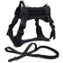 Nylon Tactical Dog Harness with Handle & Bungee Leash for Large Dogs - Evallys.com # #