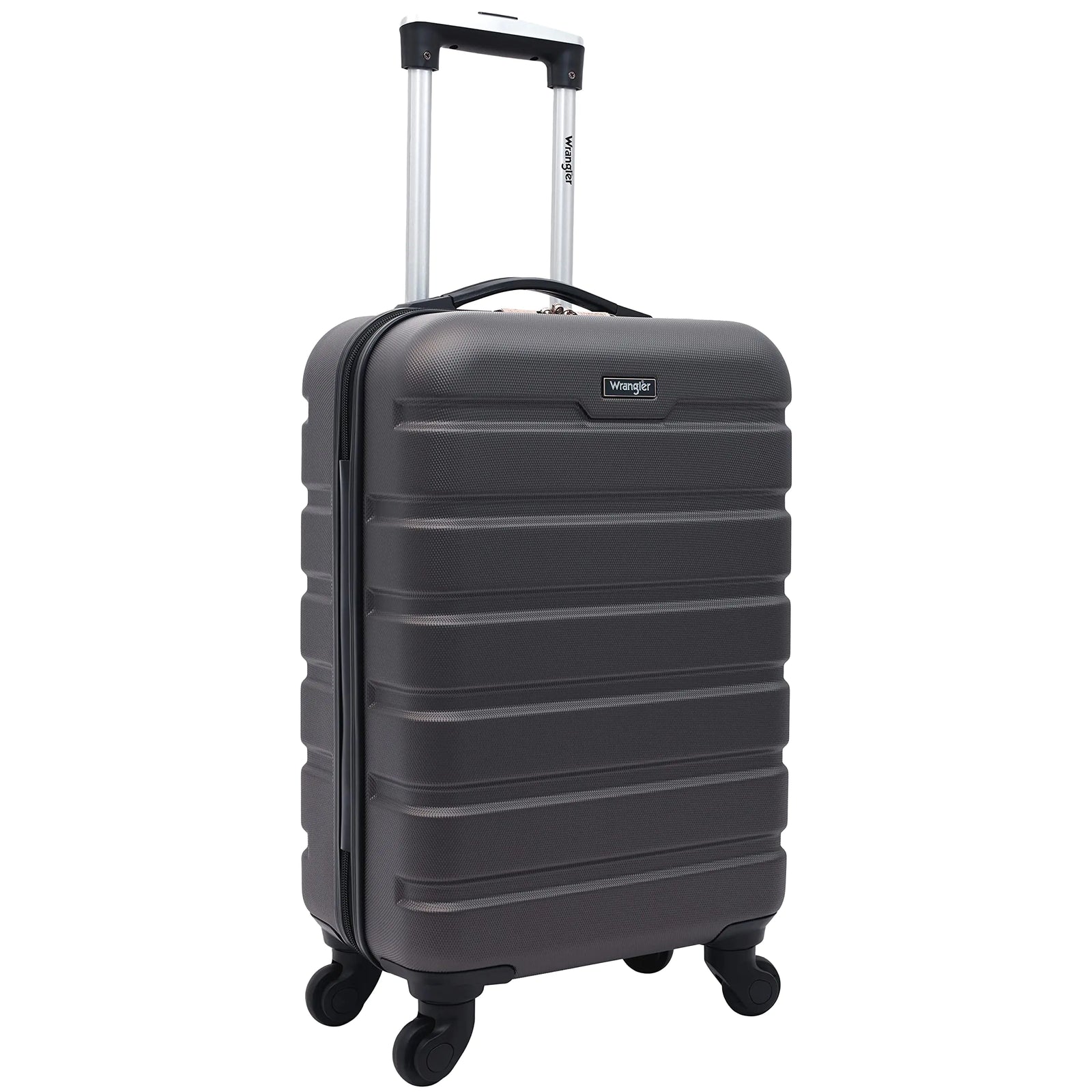 Wrangler Hard side Spinner Luggage, Charcoal, Carry-On 22