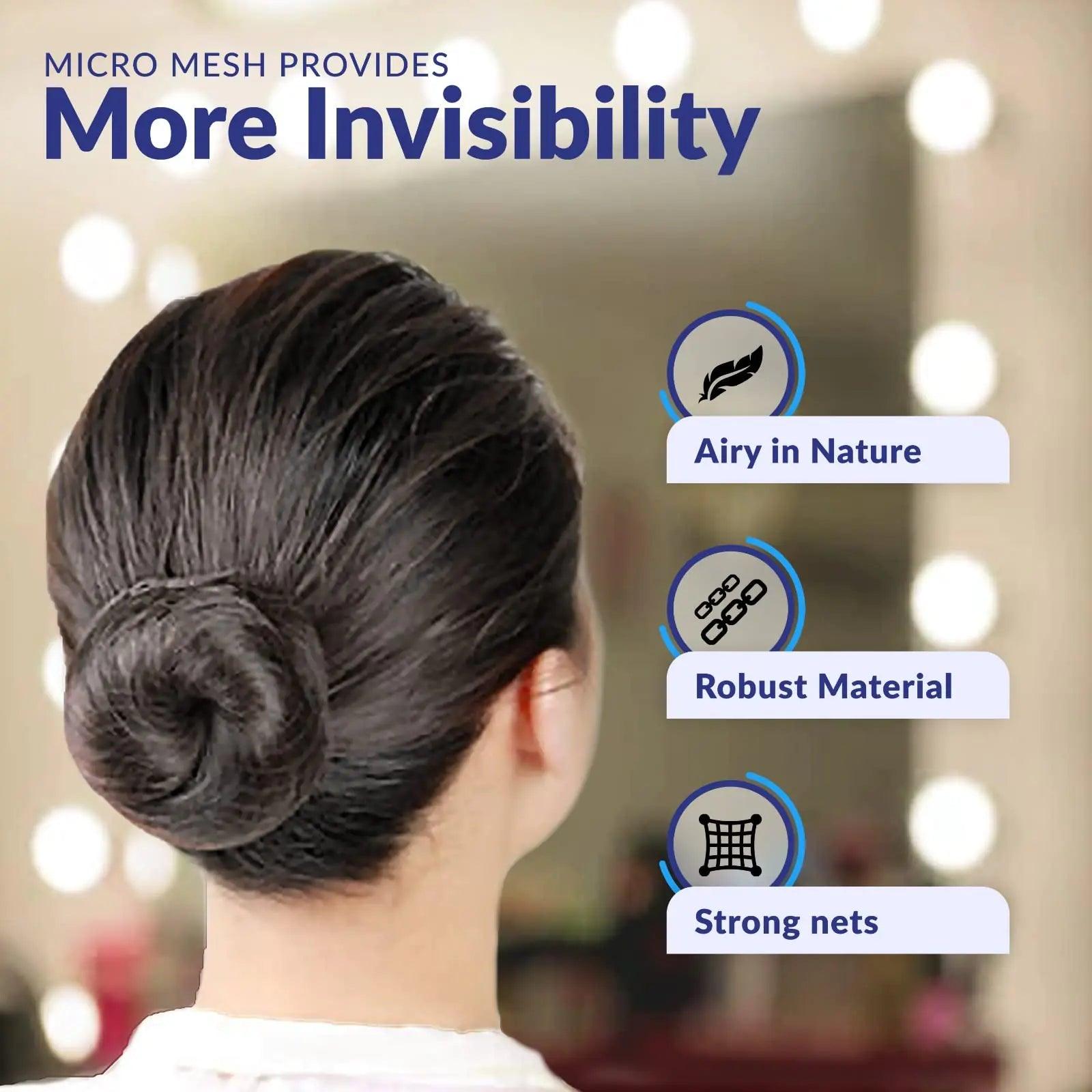 Hair Net Black - 100Pcs – 24 inches Invisible Nylon Hair Nets for Women and Men - Perfect for Hair Bun, Sleeping, & Kitchen Food Service - Evallys.com # #