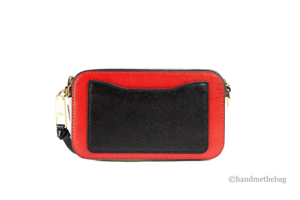 Marc Jacobs The Americana Snapshot Saffiano Leather True Red Shoulder Handbag - Evallys.com # #