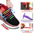 HOMAR No Tie Shoelaces for Kids and Adults Stretch Silicone Elastic No Tie Shoe Laces Adult Size Purple - Evallys.com # #