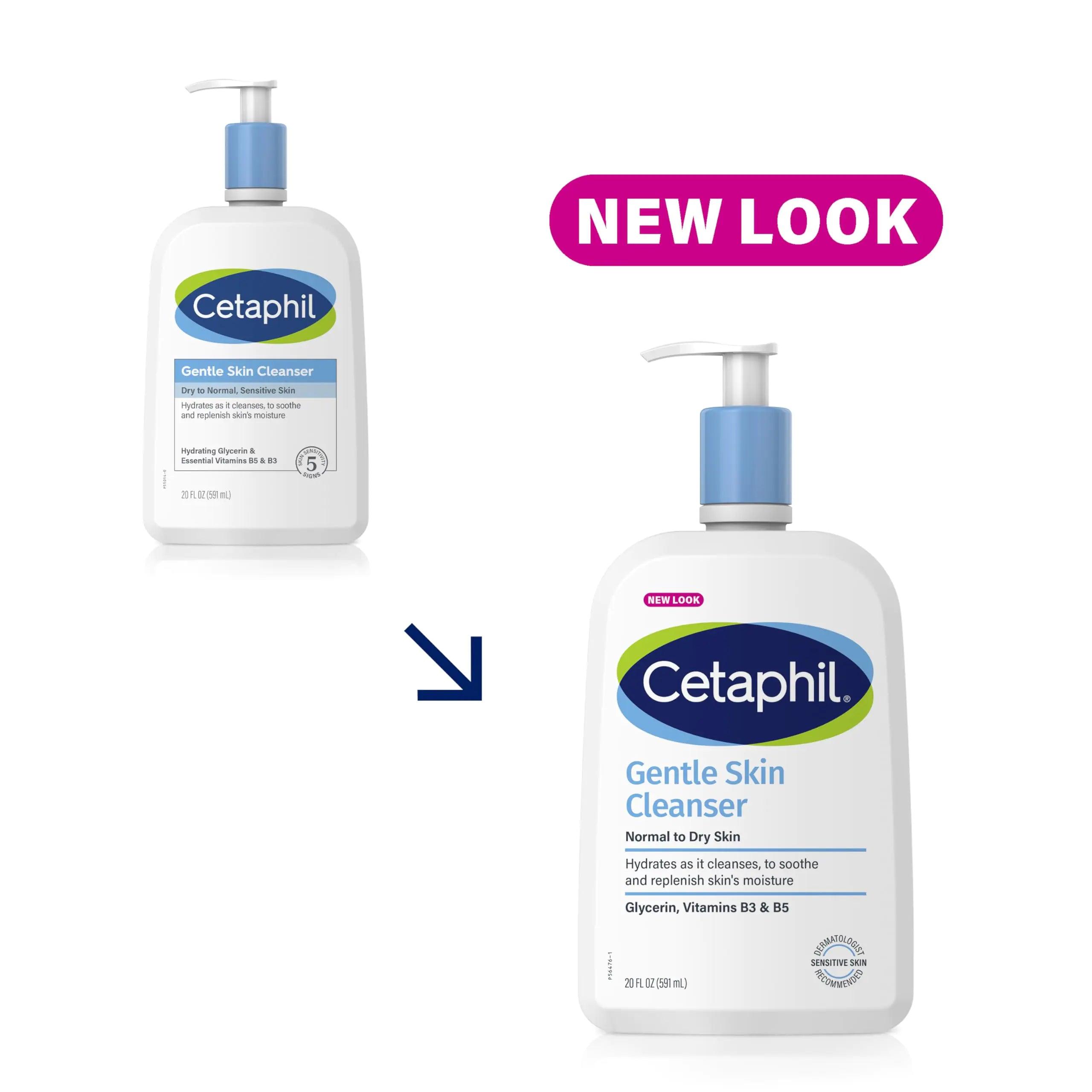 Face Wash by CETAPHIL, Hydrating Gentle Skin Cleanser for Dry to Normal Sensitive Skin, NEW 20oz, Fragrance Free, Soap Free and Non-Foaming 20 Fl Oz (Pack of 1) - Evallys.com # #