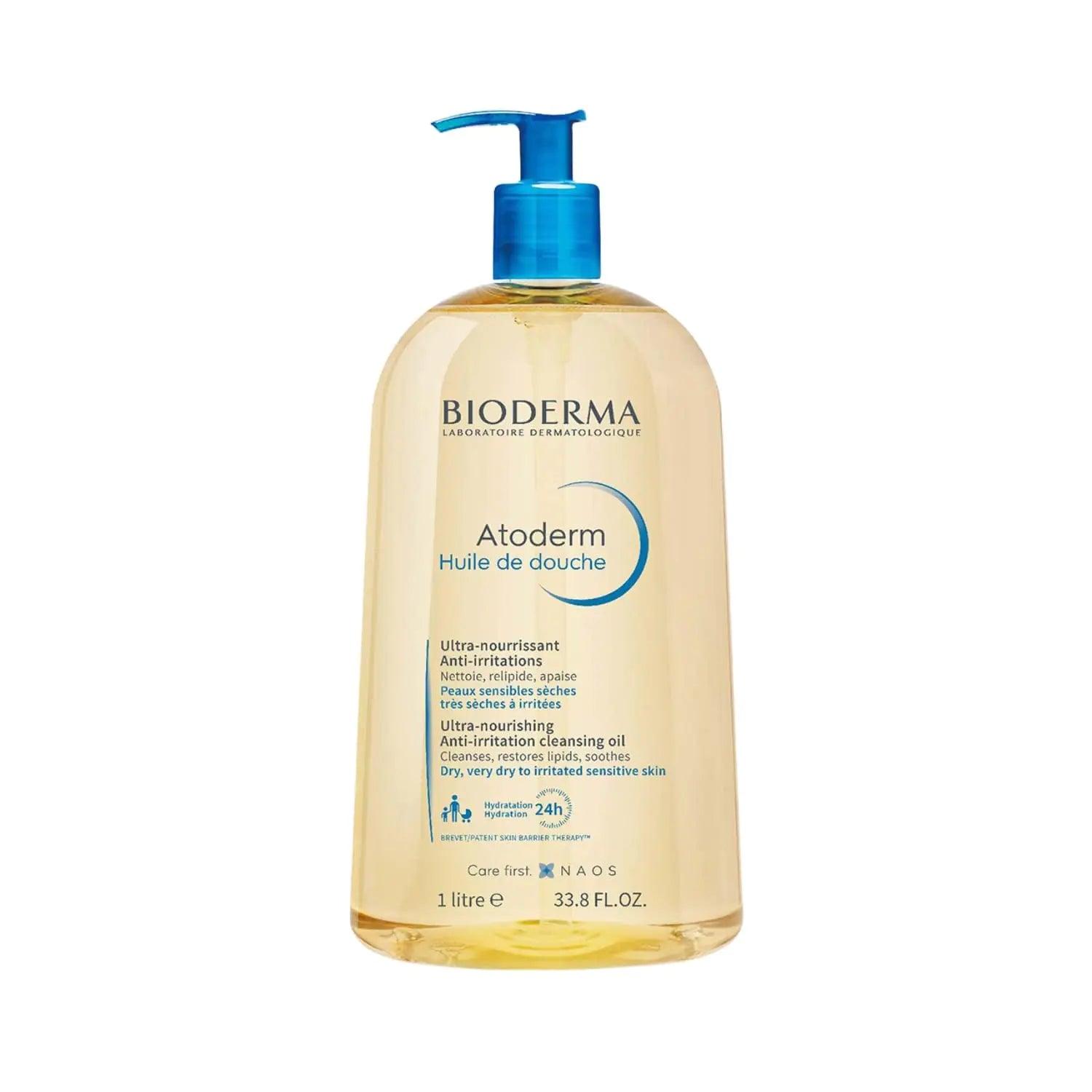 Bioderma Atoderm Shower Oil, Cleansing Oil For Face & Body, Nourishing Cleansing Oil 33.8 Fl Oz (Pack of 1) - Evallys.com # #