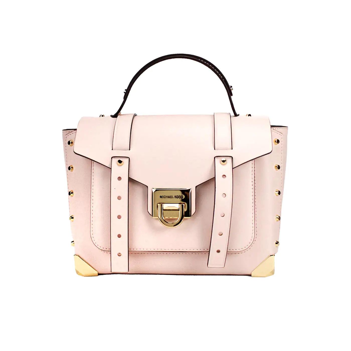 Michael Kors Manhattan Medium Powder Blush Top Handle Satchel - Evallys.com