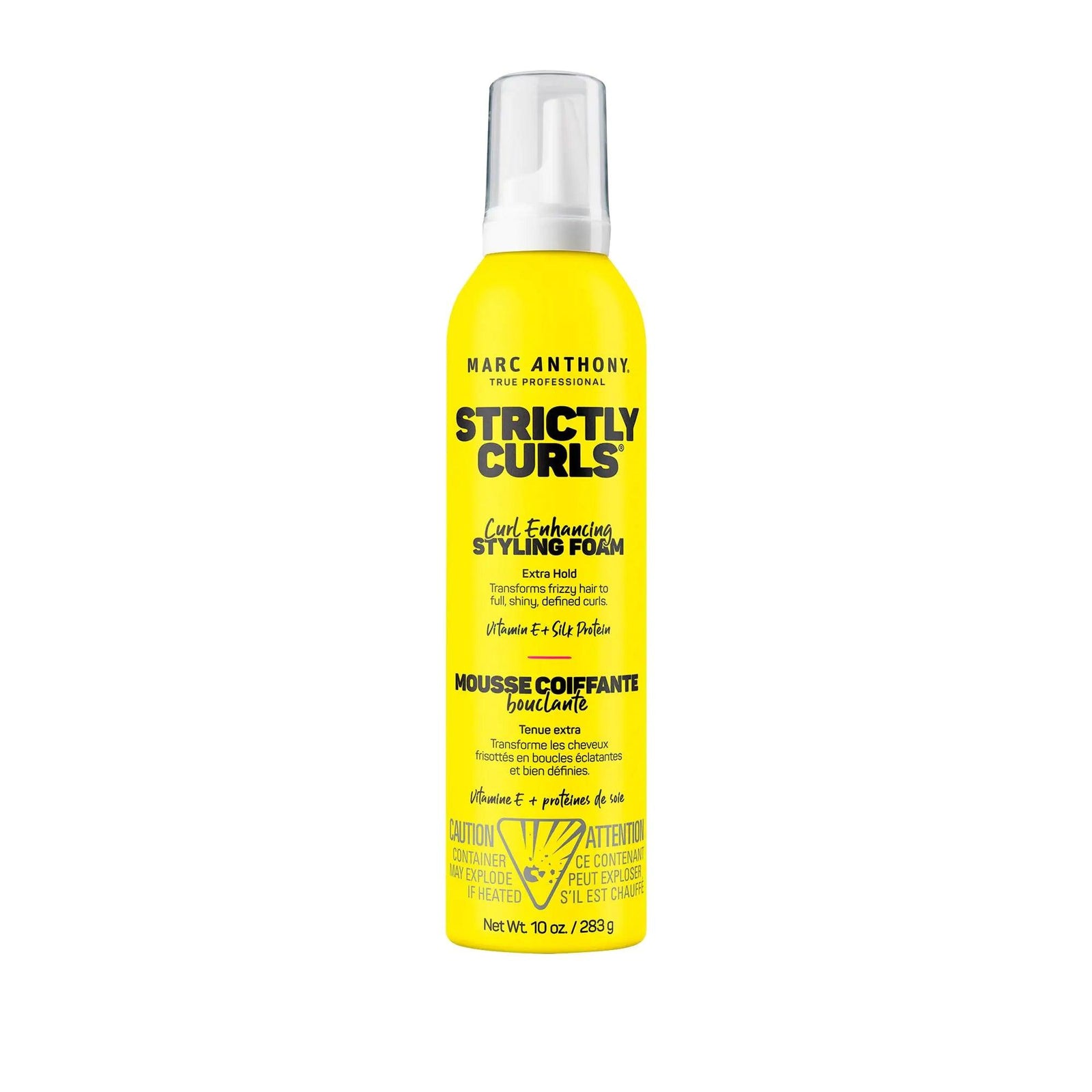 Marc Anthony Strictly Curl Enhancing Styling Foam , Extra Hold - Vitamin E & Silk Proteins Transforms Frizzy Hair to Full , Shiny , Defined Curls - Sulfate-Free Anti-Frizz Mousse Product 10 Ounce (Pack of 1) - Evallys.com # #