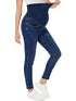 PACBREEZE Women's Maternity Jeans Over Belly Skinny Stretchy Denim Pants Comfy Slim Pregnancy Pants Medium B01: 27'' Vintage Dark Blue - Evallys.com # #