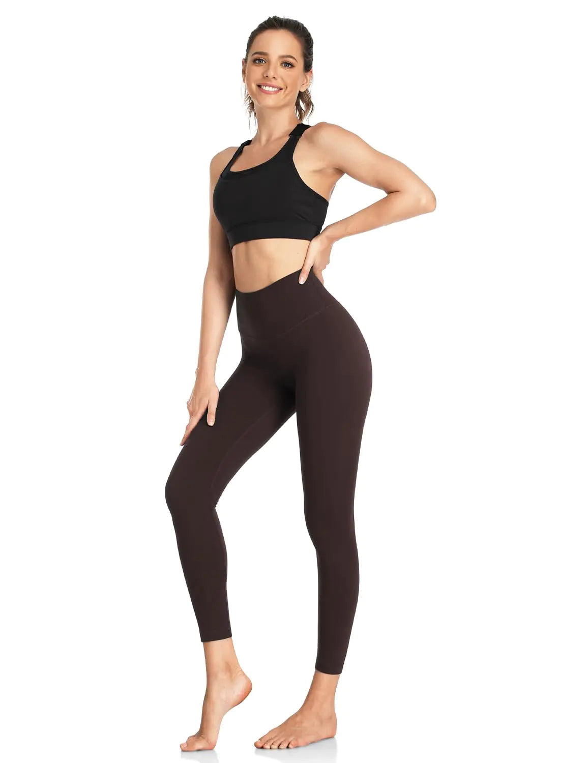 HeyNuts Workout Pro Leggings, High Waisted Compression Gym Tummy Control Athletic Yoga Pants 25