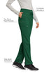 Scrubs for Women Workwear Revolution, Drawstring Cargo Pants Soft Stretch WW105 Medium Tall Hunter Green - Evallys.com # #