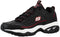 Skechers Men's Energy Afterburn 8 Wide Black/Silver/Red - Evallys.com # #
