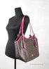 Coach Meadow Brown Violet Signature Coated Canvas Shoulder Tote - Evallys.com # #