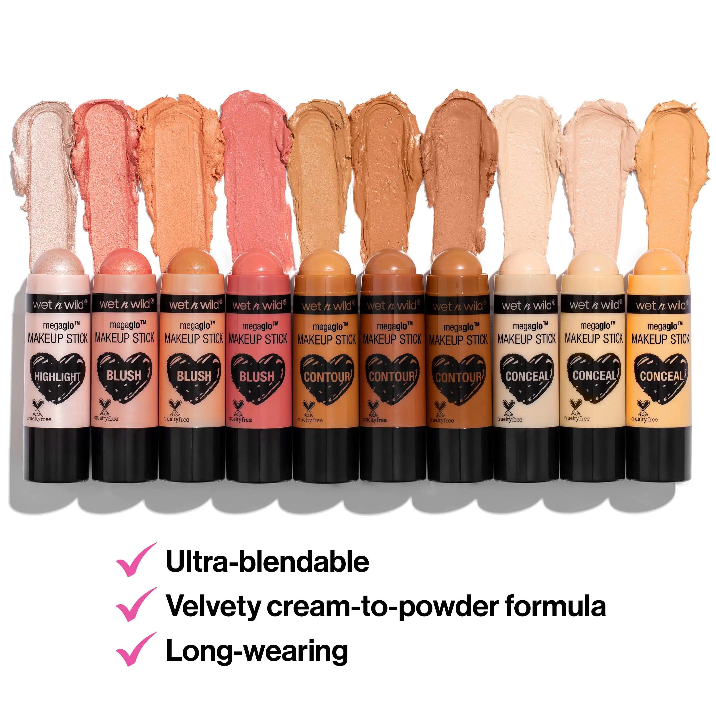 wet n wild MegaGlo Makeup Stick, Buildable Color, Versatile Use, Cruelty-Free & Vegan - Call Me Maple and Conceal and Contour Neutral Follow Your Bisque,1 Ounce (Pack of 1),807 Bundle Makeup Stick + Stick, Follow Your Bisque - Evallys.com # #