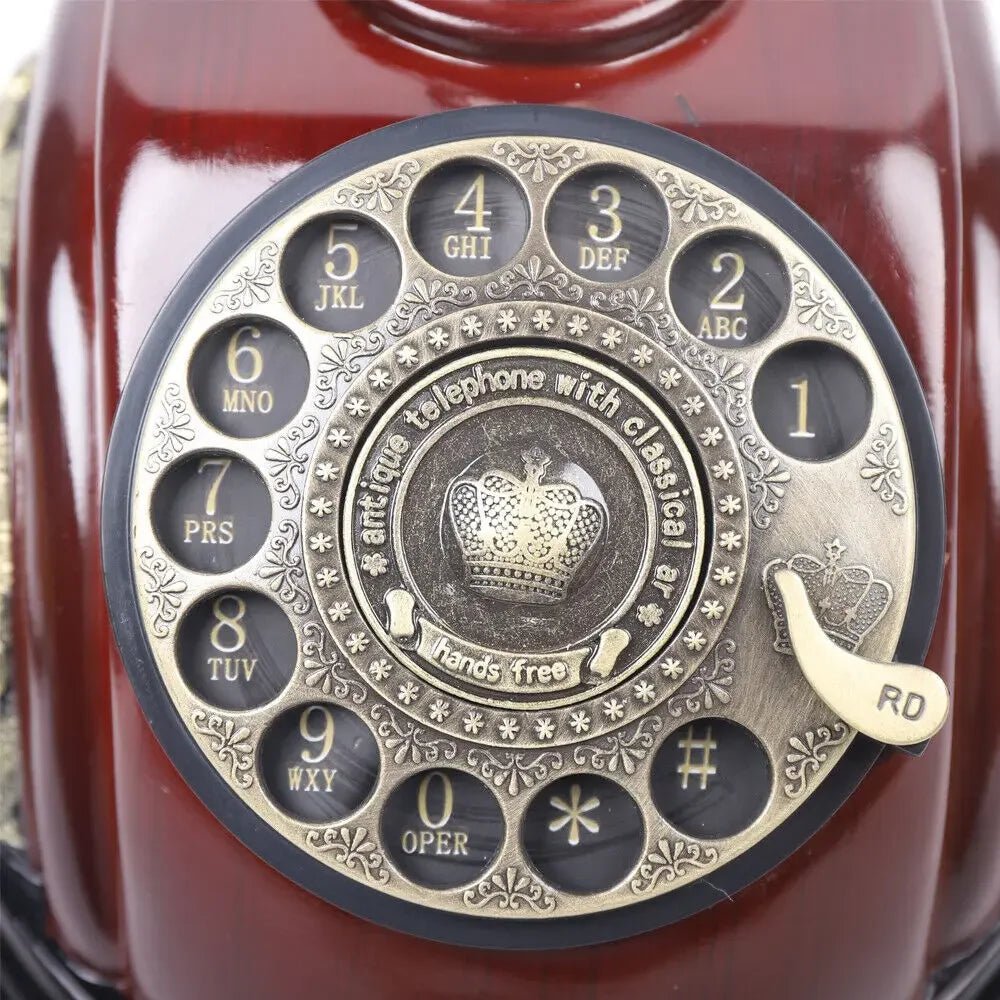 Vintage Rotary Dial Telephone, Rotary Dial Phone, Working Retro Old Fashioned Telephone, Clear Calls, Volume Control - Evallys.com