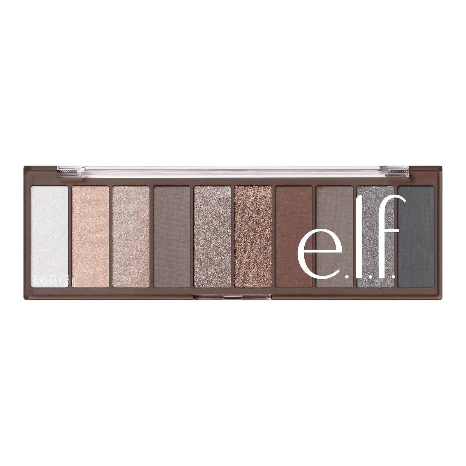 e.l.f. Perfect 10 Eyeshadow Palette, Ten Ultra-pigmented Nude Shades, Blendable Formula, Vegan & Cruelty-free, Everyday Smoky (Packaging May Vary) 1 Ounce (Pack of 1) - Evallys.com # #