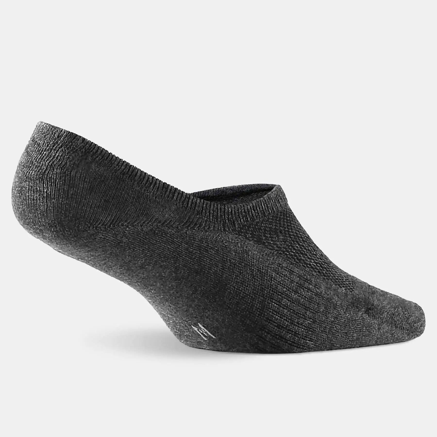 WANDER No Show Socks Mens 7/8 Pair Cotton Thin Non Slip Low Cut Men Invisible Sock 6-8/9-11/12-14 12-14 7 Dark Grey - Evallys.com # #
