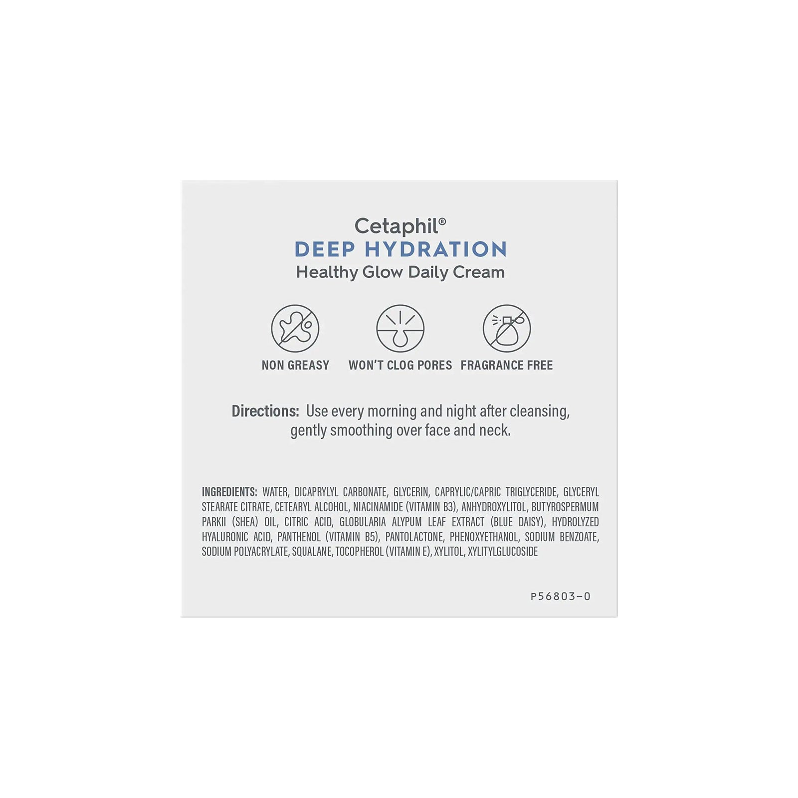 Cetaphil Deep Hydration Healthy Glow Daily Face Cream, 1.7 oz, 48 Hour Dry Skin Face Moisturizer for Sensitive Skin, With Hyaluronic Acid, Vitamin E & Vitamin B5 Unscented 1.7 Ounce (Pack of 1) - Evallys.com # #