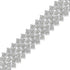 .925 Sterling Silver 3.0 cttw Diamond Multi-Row Tennis Bracelet (I-J Clarity, I3 Color) - Size 7" - Evallys.com # #