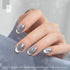 GAOY Gray Glassy Cat Eye Gel Nail Polish, 16ml Glitter Holographic Nail Polish with Magnet, Reflective Translucent UV Gel, 2282 Airy Blue - Evallys.com # #