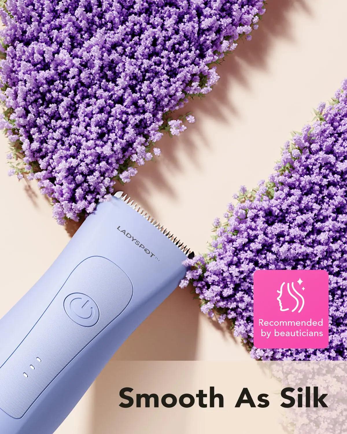 Bikini Trimmer for Women, Pubic Hair Trimmer Women -Electric Body Hair Trimmer Shaver Razor for Women's Body Groomer,LADYSPOT™ Replaceable Hypoallergenic Ceramic Blade,Wet/Dry(Purple Women Version) Purple - Evallys.com # #