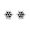 Men's 10K Yellow Gold 7/8 Cttw White and Black Treated Diamond Earring (Black / I-J Color, I2-I3 Clarity) - Evallys.com # #