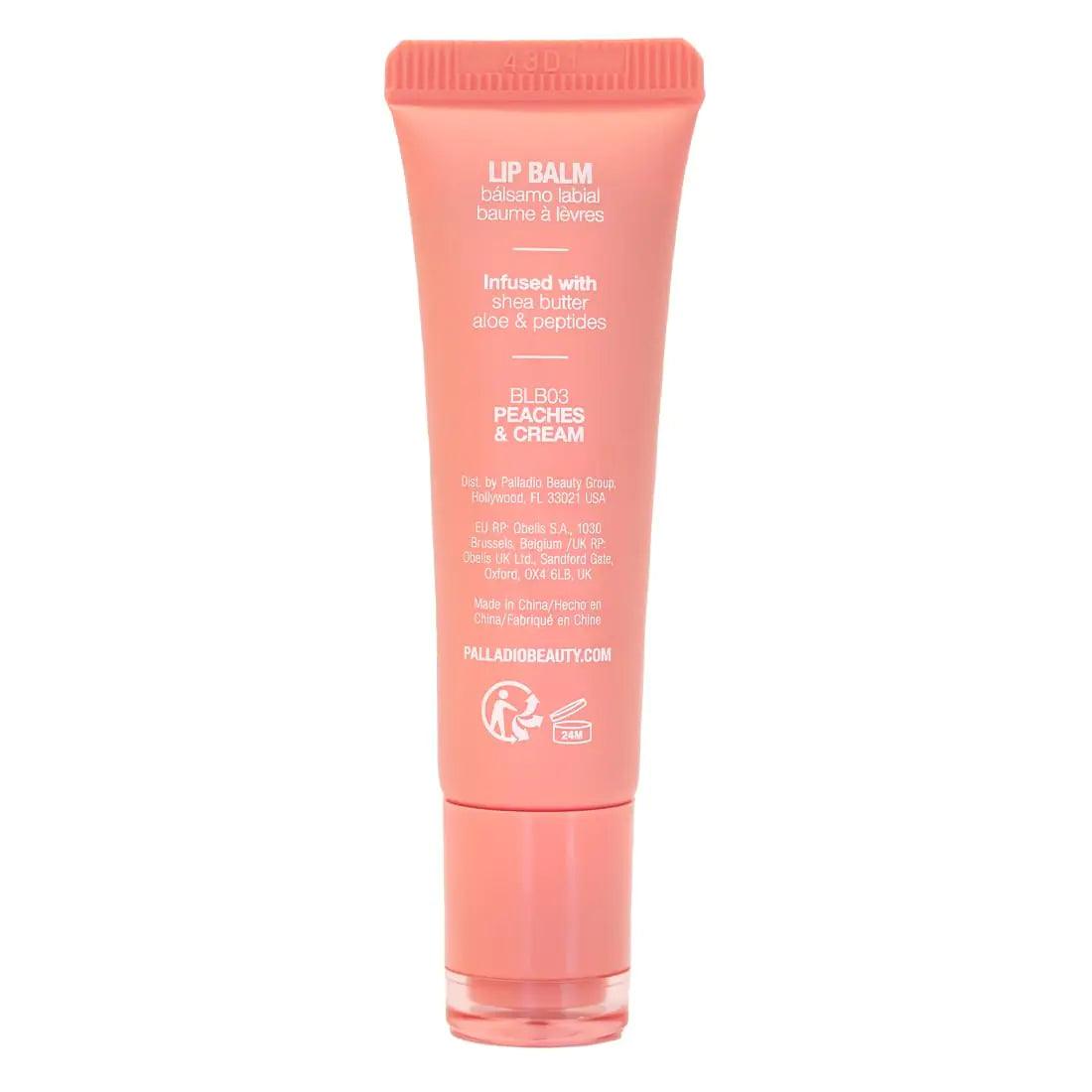 Palladio Butter Balm - Hydrating Lip Balm with Sheer Tint, Aloe, Peptides, Shea Butter, and Vegan Formulation for Instant Moisture, Shine, and Soothing Lip Care, Peaches & Cream - Evallys.com # #