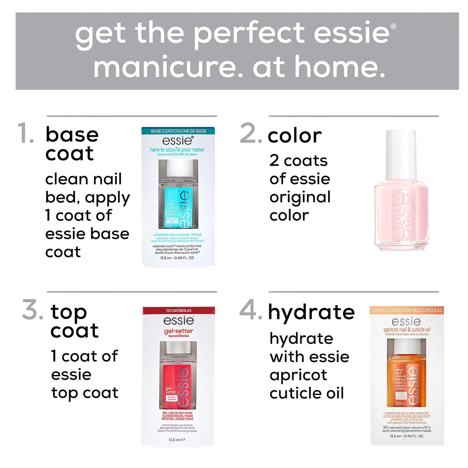 essie Nail Care, 8-Free Vegan, Gel Setter Top Coat, gel-like finish nail polish, 0.46 fl oz 0.46 Fl Oz (Pack of 1) GELSETTER TOP COAT - Evallys.com # #