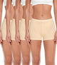 wirarpa Women's Boyshorts Panties Cotton Boxer Briefs for Ladies Underwear Shorts with Cotton Crotch 4 Pack 3X-Large Beige - Evallys.com