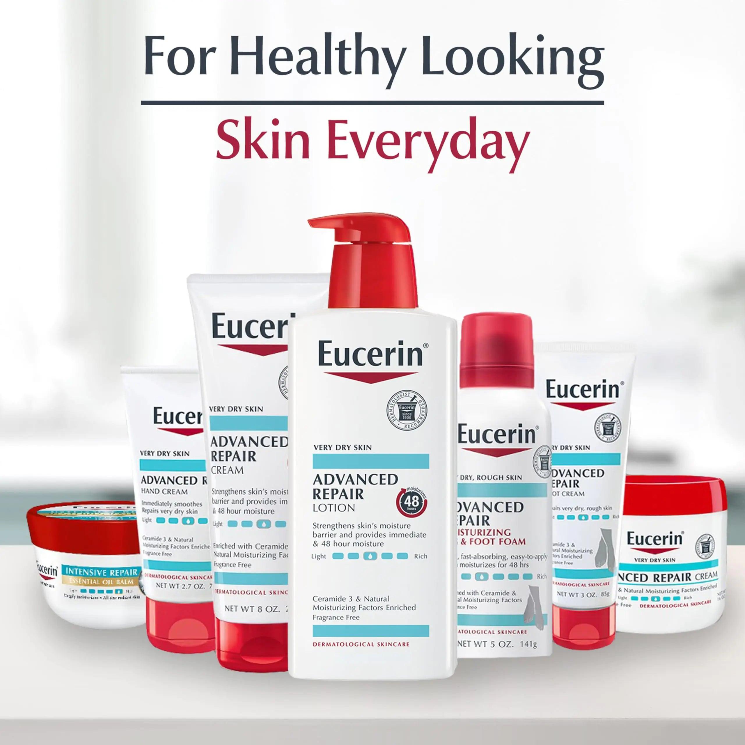 Eucerin Advanced Repair Body Cream for Very Dry Skin, Fragrance Free Daily Body Moisturizer, 16 Oz Jar - Evallys.com # #