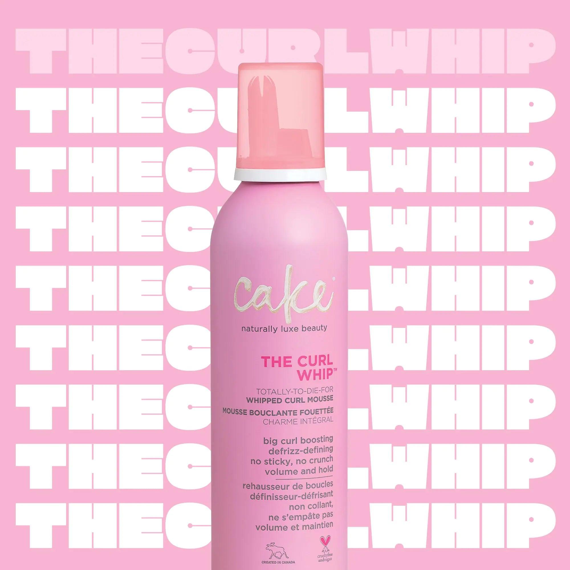 Cake Beauty Whipped Curl Defining & Volumizing Mousse – Aloe Vera Vitamin E for Flexible Hold - Vegan No Heat Curls Wavy Curly Hair Sulfate Cruelty Free Products For Women 8.4 Fl Oz (Pack of 1) - Evallys.com # #