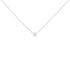 10K Gold 0.25 Carat Diamond Classic Bezel-Set Solitaire Pendant Necklace with 16"-18" Adjustable Chain (H-I Color, SI2-I1 Clarity) - Evallys.com # #