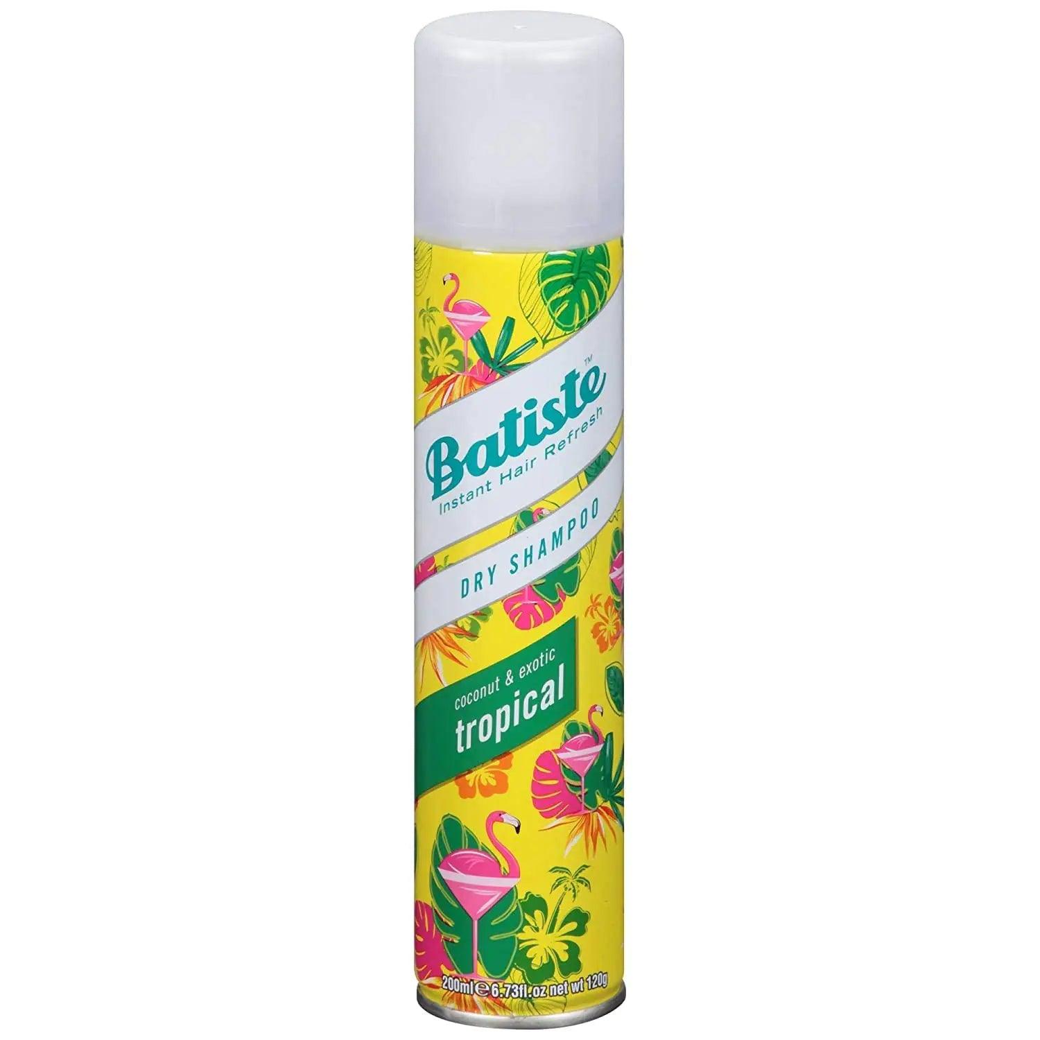 Batiste Dry Shampoo Spray 4 Pack Variety Mix, Original Clean And Classic, and Tropical Fragrance, 2 Each 6.73 oz. - Evallys.com # #