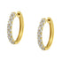 10KT Two-Toned Gold Diamond Hoop Earring (1/2 cttw, J-K Color, I2-I3 Clarity) - Evallys.com # #