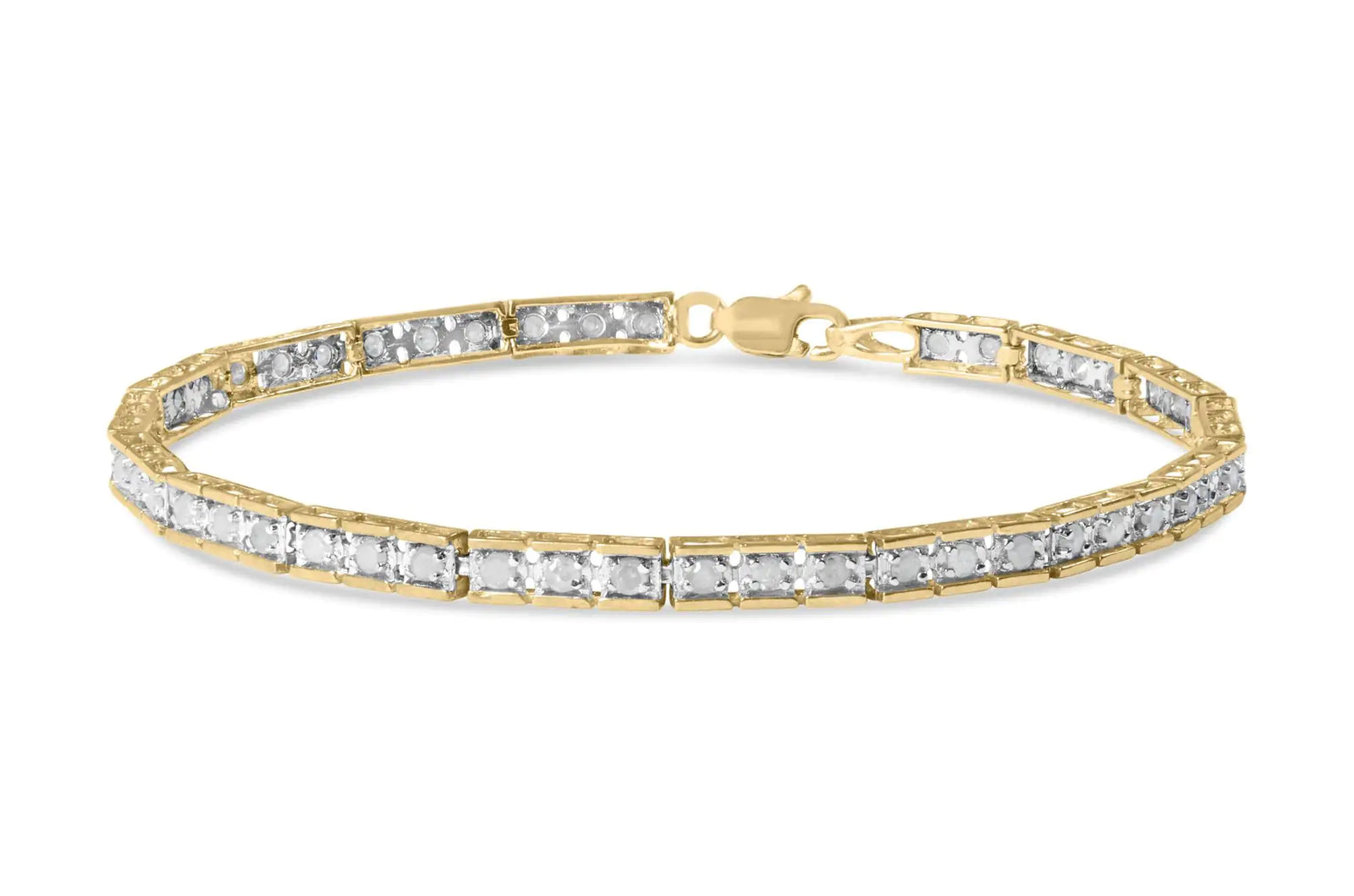 10K Yellow Gold 1.00 Cttw Diamond Channel Set Style 7