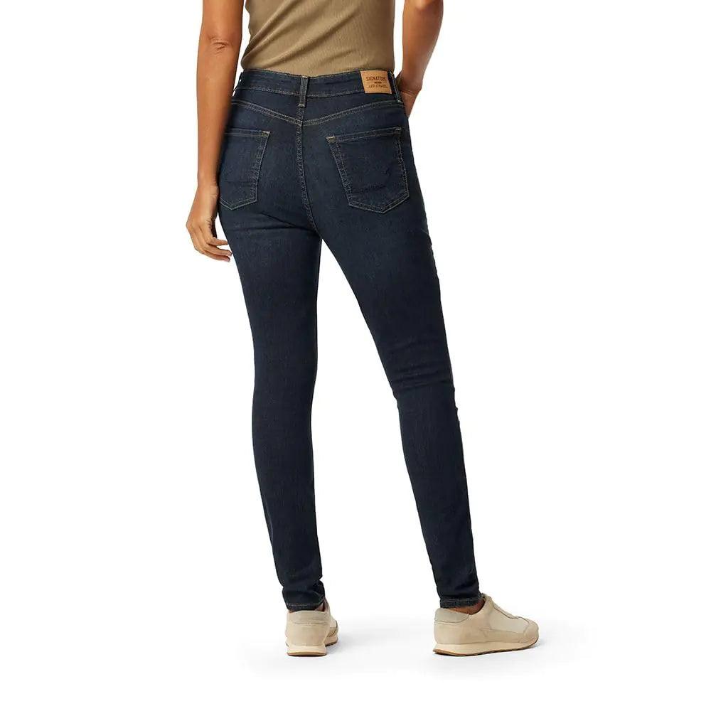 Signature by Levi Strauss & Co. Gold Women's Totally Shaping High Rise Skinny Jeans (Standard and Plus) 6 Long Sea and Sky - Evallys.com # #