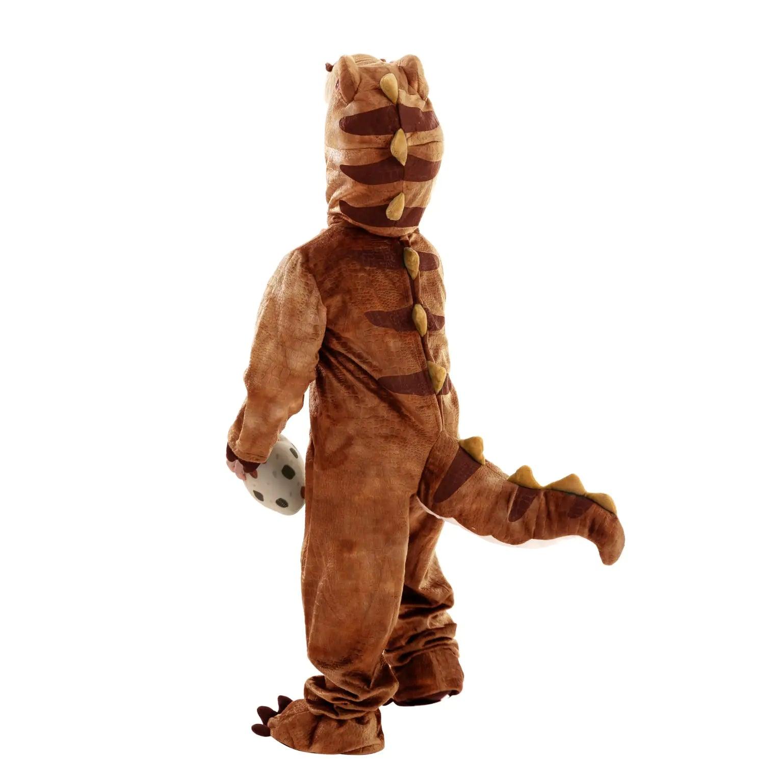 Spooktacular Creations Realistic T-rex Costume Outfit Dinosaur Jumpsuit with Egg for Kids Toddler Halloween Dress-up Party Bronze 3T(3-4 yrs) - Evallys.com # #