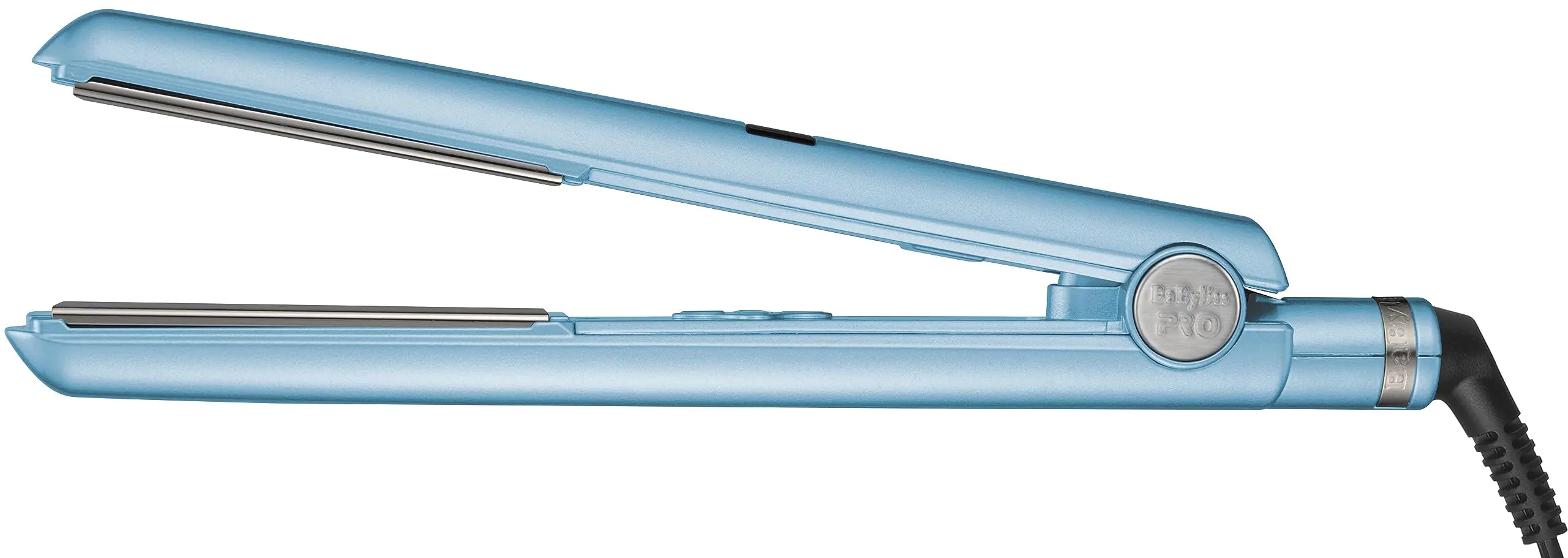 BaBylissPRO Nano Titanium Flat Iron Hair Straightener, 1" Digital Hair Straightener Iron for Professional Salon Results and All Hair Types Blue - Evallys.com # #