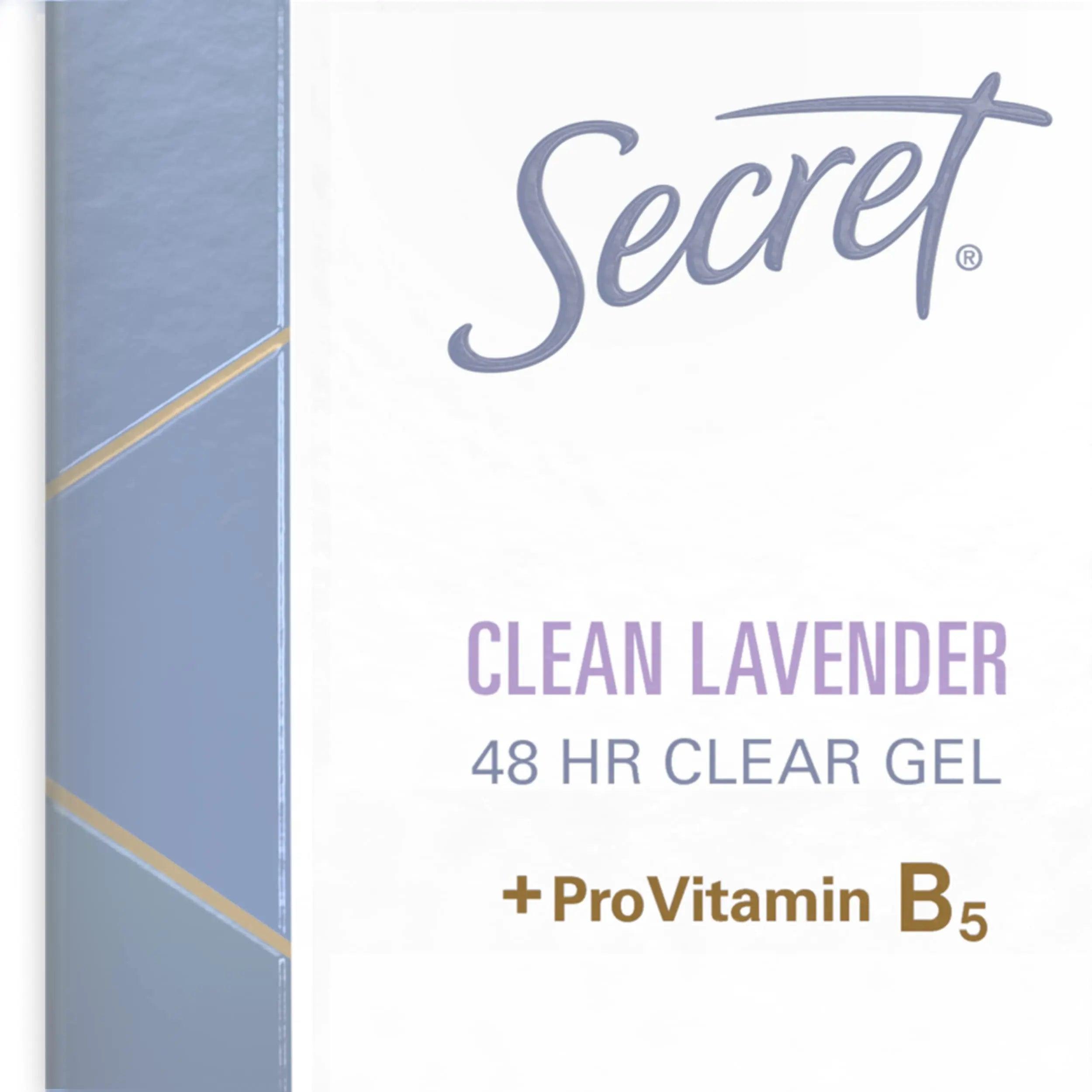 Secret Clinical Strength Clear Gel Antiperspirant and Deodorant, Clean Lavender, 1.6 oz (Pack of 12) 1.6 Ounce (Pack of 12) - Evallys.com # #