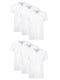 Hanes Men's 3-Pack Tagless Cotton V-Neck Undershirts X-Large White - 6 Pack - Evallys.com # #