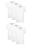 Hanes Men's 3-Pack Tagless Cotton V-Neck Undershirts X-Large White - 6 Pack - Evallys.com # #