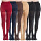 MANZI Women's 2-6 Pairs Opaque Control Top Tights Comfort Stretch 70 Denier Pantyhose Medium Black 2,nude 1,navy 1,red 1,coffee 1 - Evallys.com # #