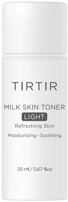 TIRTIR Milk Skin Toner Light | Instant Hydration with 4% Niacinamide, Pore-tightening, Vegan toner for Acne-prone, Sensitive & Oily skin, Fungal Acne Safe, Panthenol, Allantoin, Vitamin B, 0.67 Fl Oz 0.67 Fl Oz (Pack of 1) - Evallys.com # #