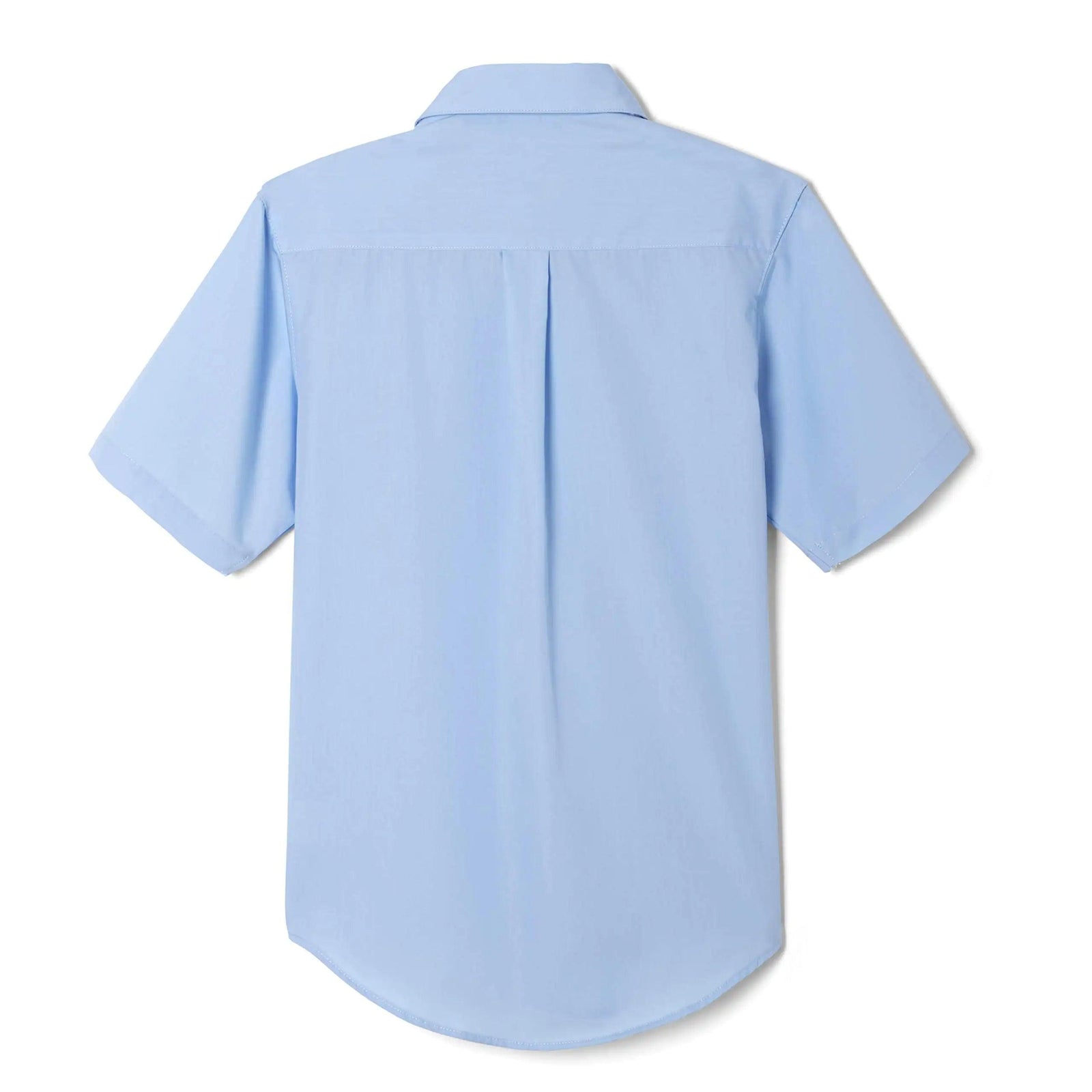 French Toast Boys' Short Sleeve Classic Poplin Dress Shirt (Standard & Husky) Light Blue 6 - Evallys.com # #