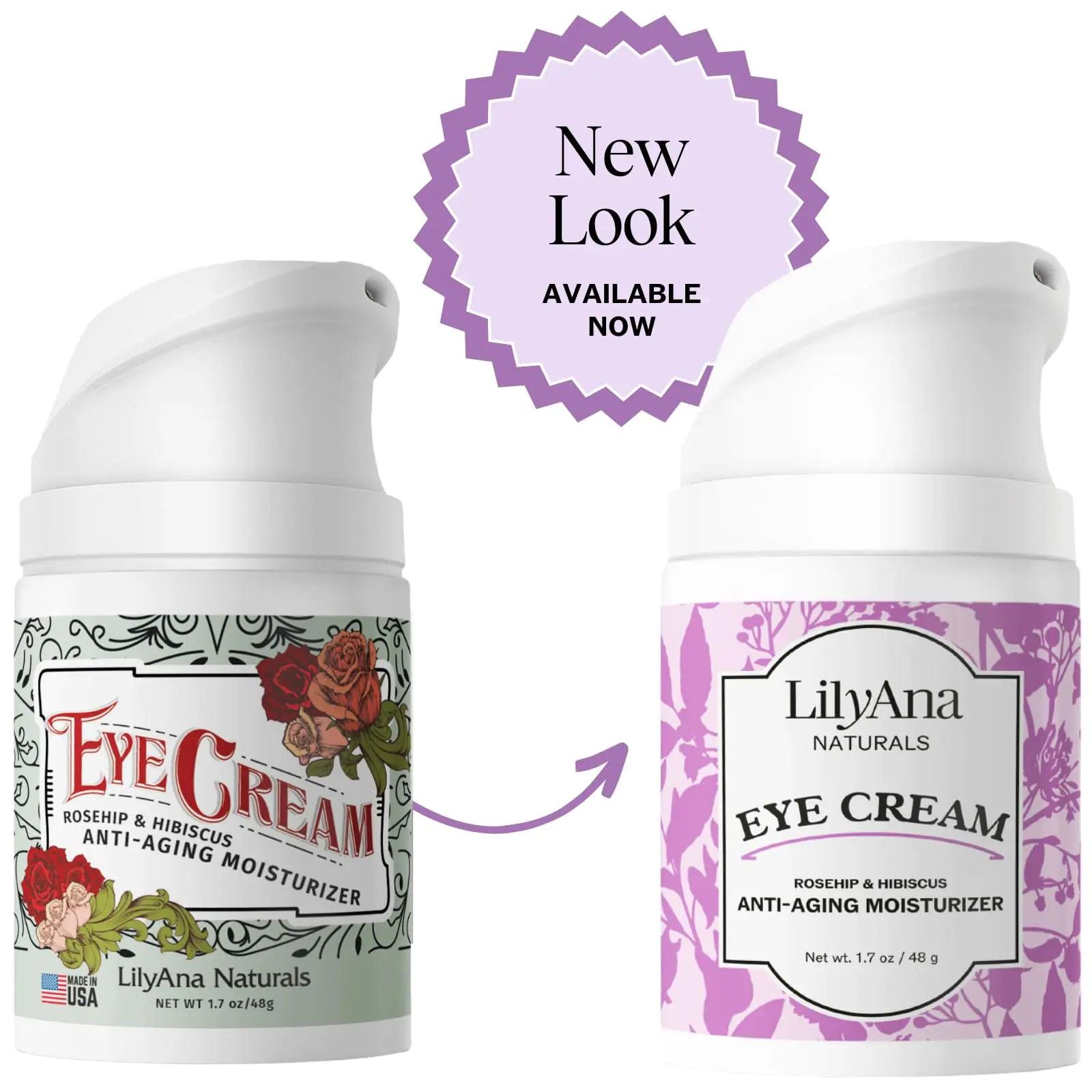 LilyAna Naturals Eye Cream for Dark Circles and Puffiness, Under Eye Cream for Wrinkles and Bags, Anti Aging Eye Cream helps Improve Dryness; for Sensitive Skin - 1.7 oz - Made in USA 1.7 Ounce (Pack of 1) Bottle - Evallys.com # #