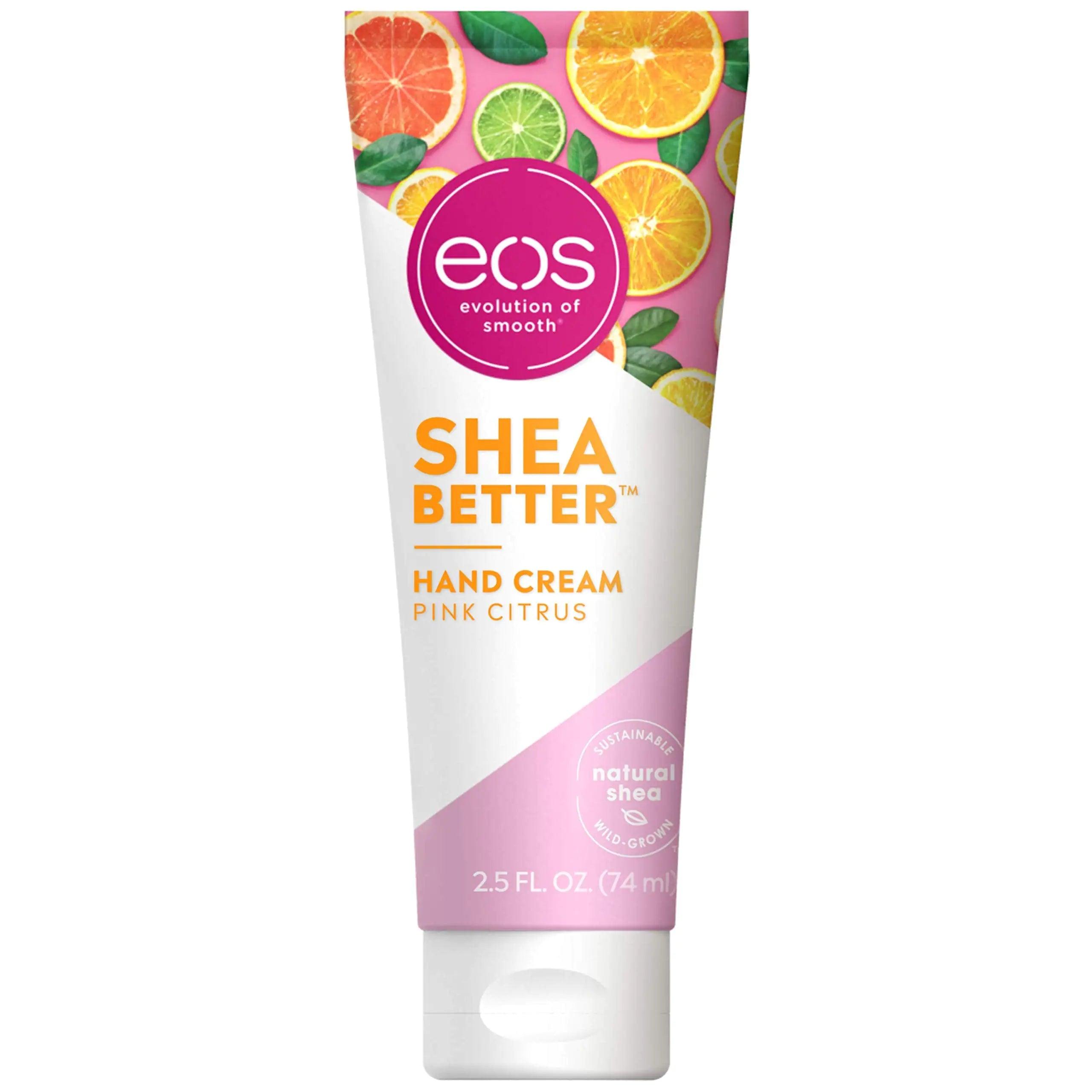 eos Hand Cream - Pink Citrus | Natural Shea Butter Hand Lotion and Skin Care | 24 Hour Hydration with Oil | 2.5 oz,2040872 2.5 Fl Oz (Pack of 1) - Evallys.com # #