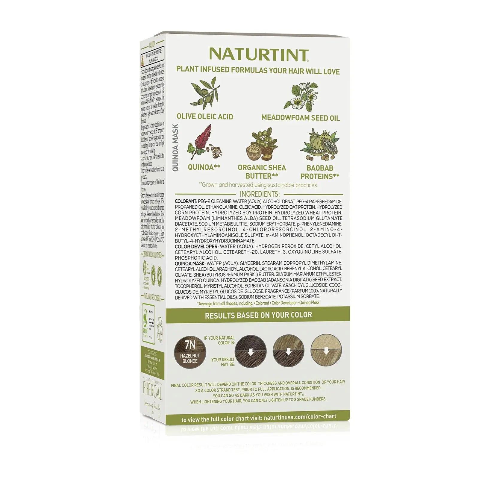 Naturtint 7N Hazelnut Blonde Permanent Hair Color (Pack of 1), Ammonia Free, Vegan, Cruelty Free, up to 100% Gray Coverage, Long Lasting Results (Packaging may vary) - Evallys.com # #