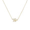 10K Yellow Gold 1/10 Cttw Diamond Leaf and Branch 18" Pendant Necklace (H-I Color, I1-I2 Clarity) - Evallys.com # #