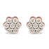 10K Rose Gold Diamond Floral Stud Earrings (1 cttw, J-K Color, I1-I2 Clarity) - Evallys.com # #