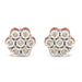 10K Rose Gold Diamond Floral Stud Earrings (1 cttw, J-K Color, I1-I2 Clarity) - Evallys.com # #